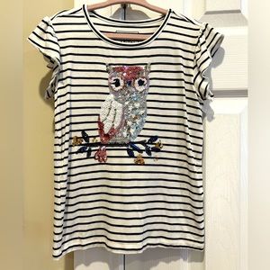 Bailey Lane Sequin Owl Top 🦉